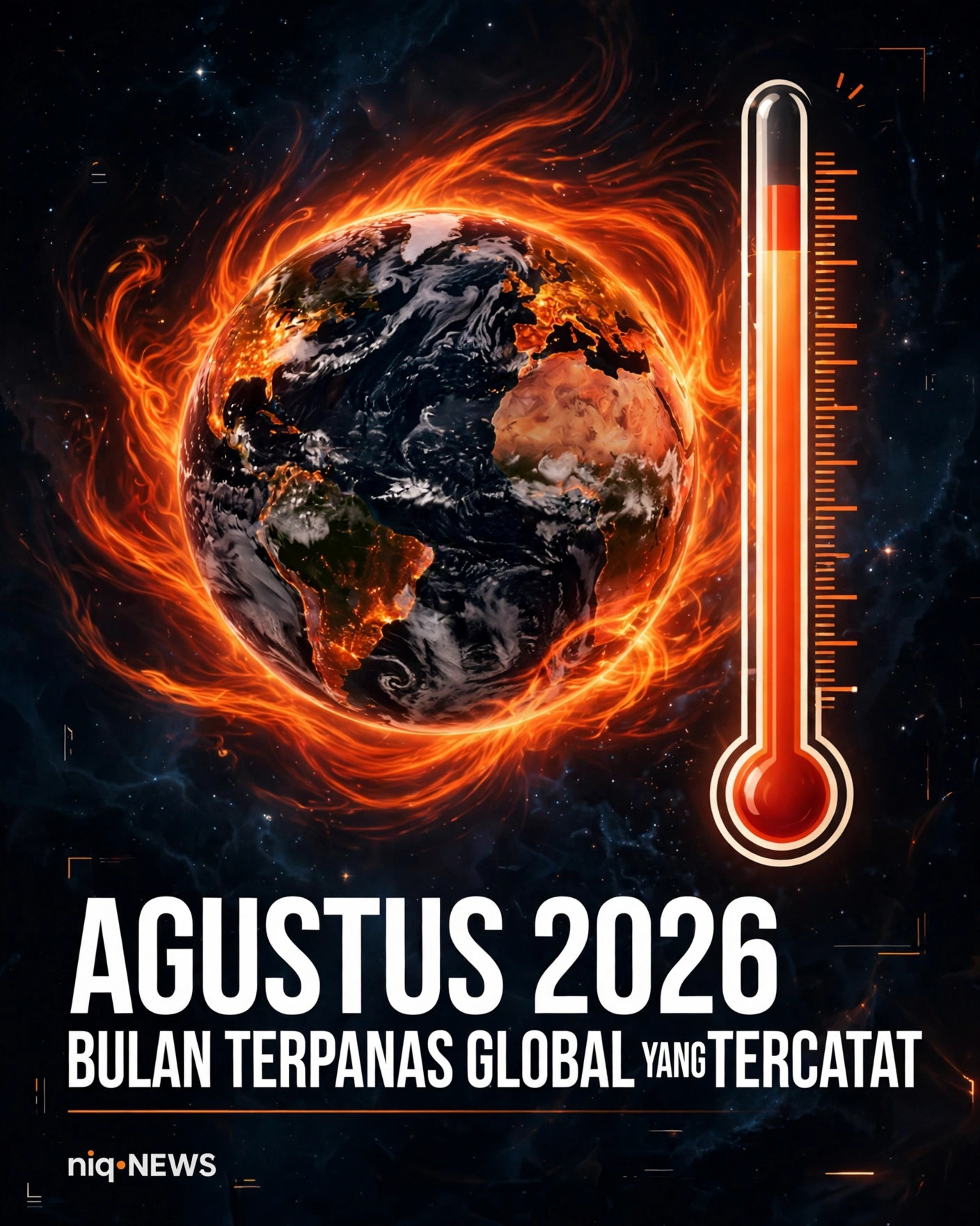 Agustus 2026 jadi bulan terpanas global sejak pengukuran dimulai, 16,96 derajat