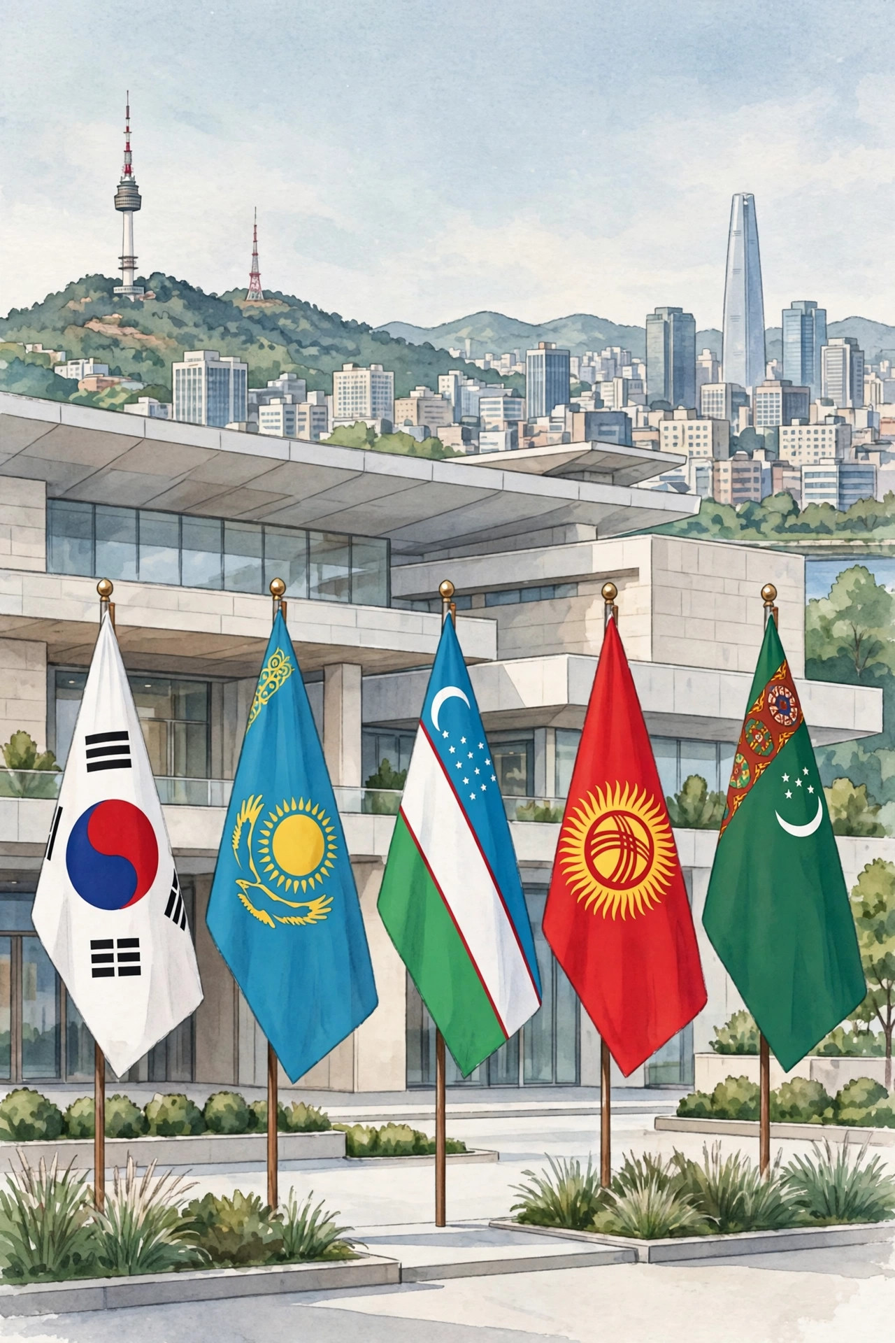 Korea Selatan gelar KTT pertama dengan lima negara Asia Tengah di Seoul