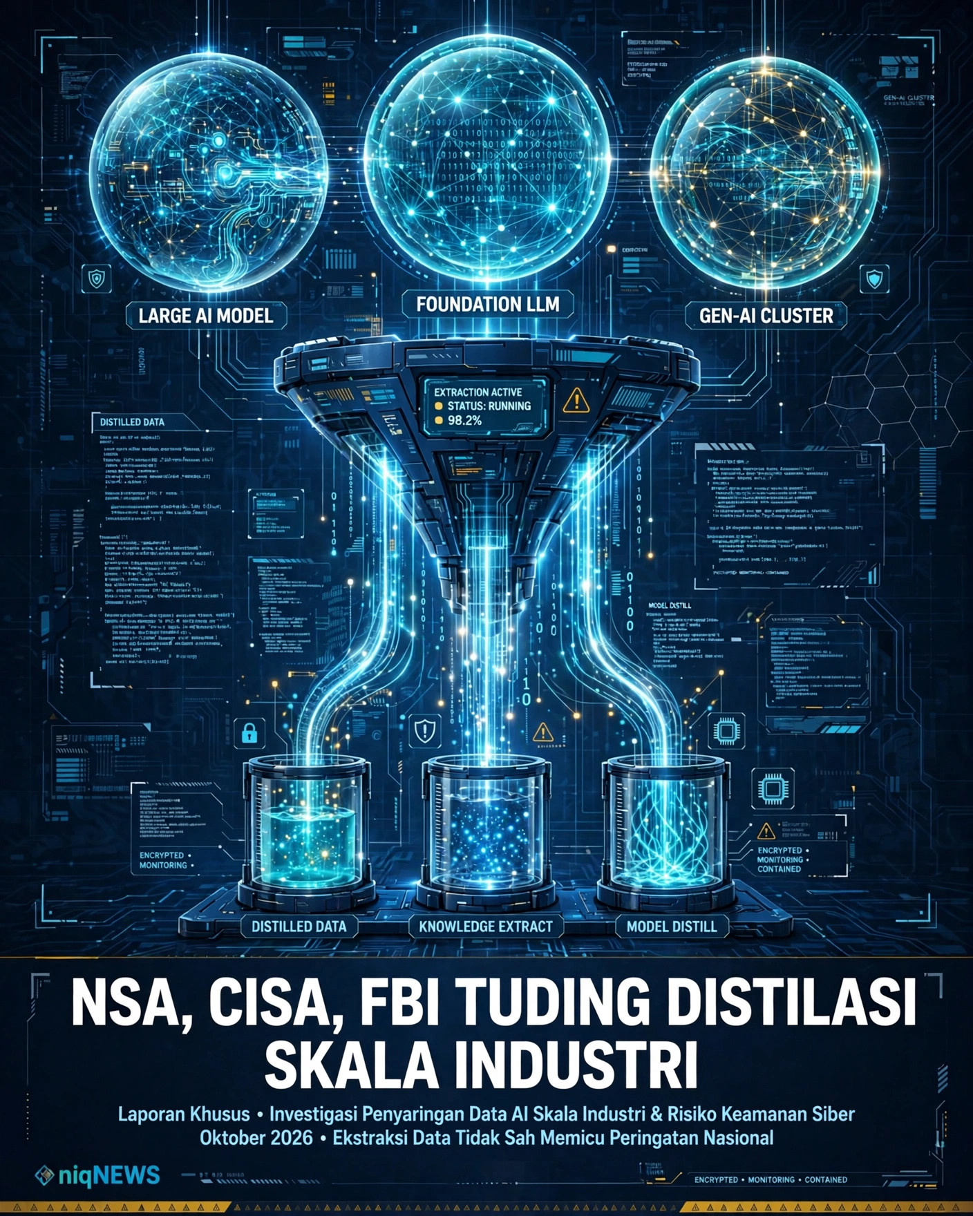 NSA, CISA, dan FBI tuding enam perusahaan AI Tiongkok lakukan distilasi skala industri