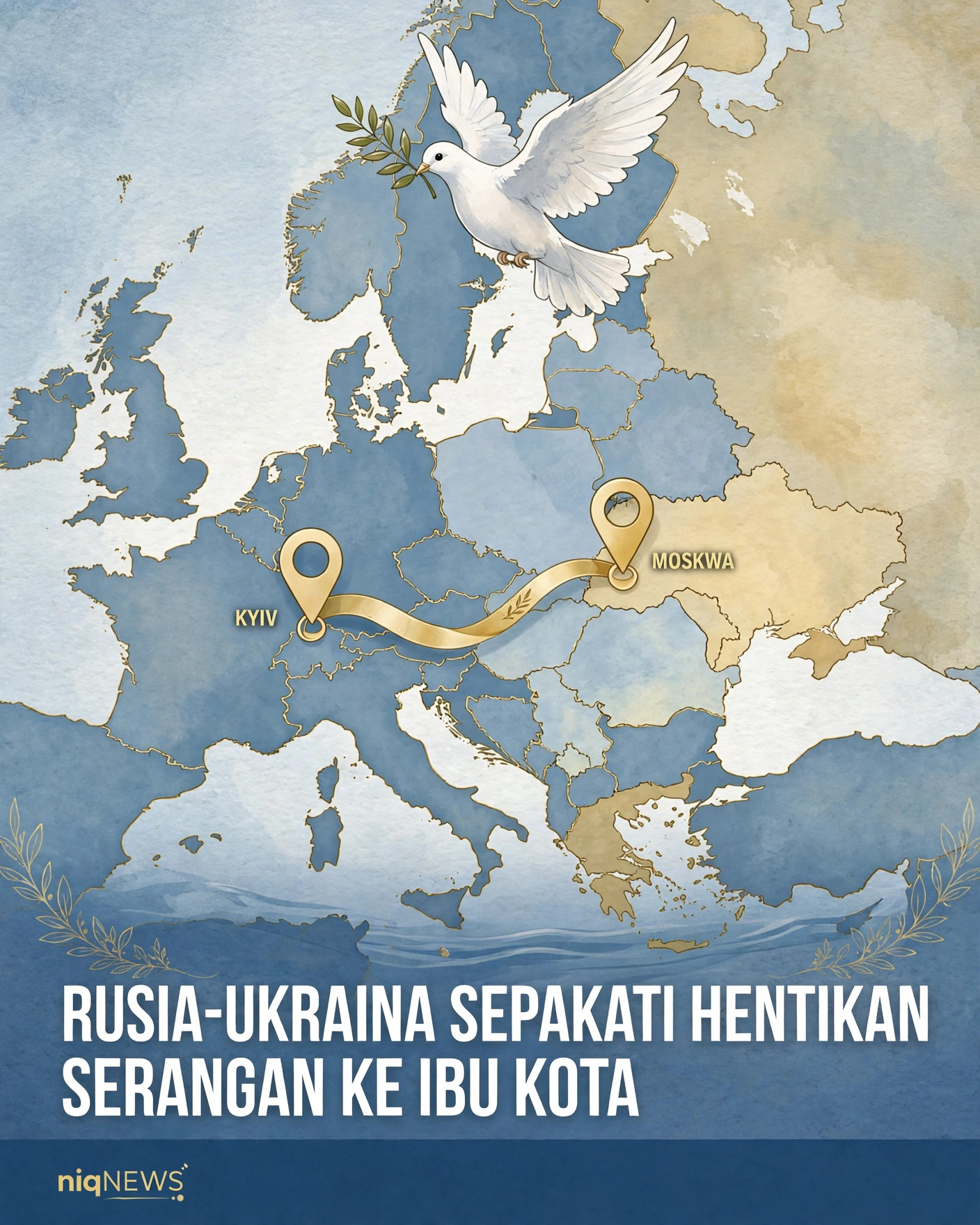 Rusia dan Ukraina sepakati hentikan serangan ke Kyiv dan Moskow selama perundingan damai