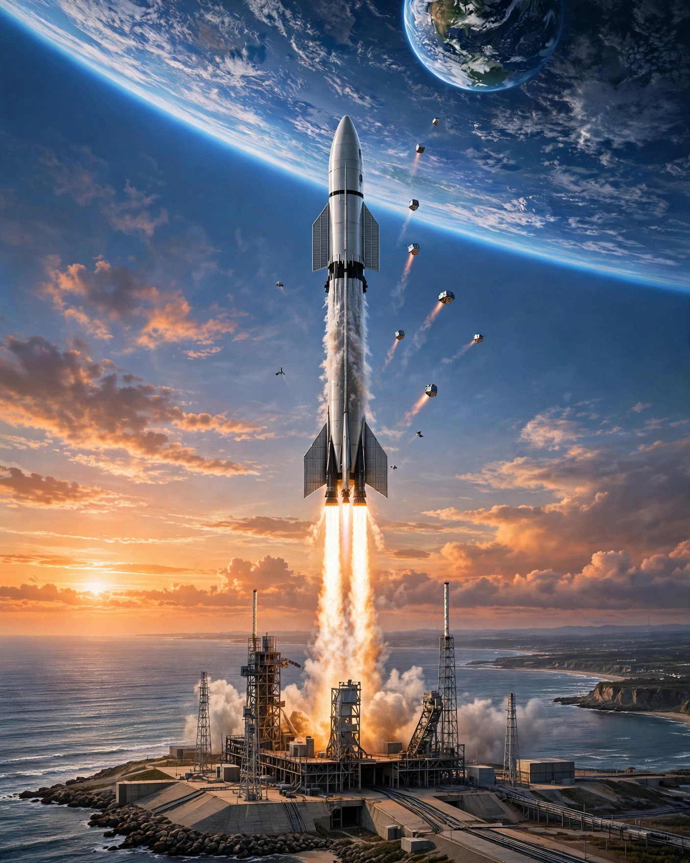 SpaceX Starship capai orbit pertama kali, luncurkan 26 satelit Starlink