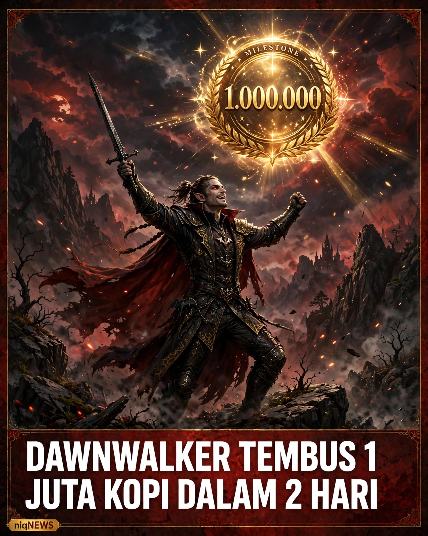 The Blood of Dawnwalker tembus 1 juta kopi hanya dalam 2 hari