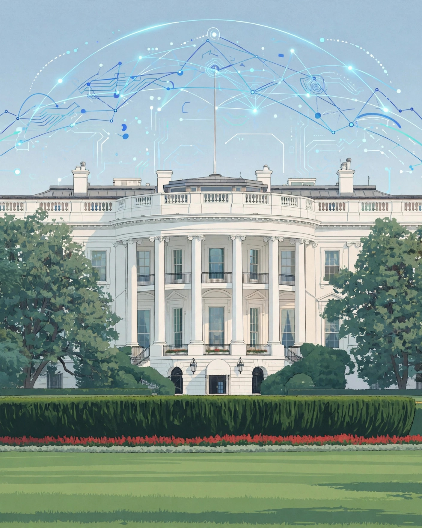 Trump dan bos teknologi teken pakta regulasi mandiri AI di Gedung Putih