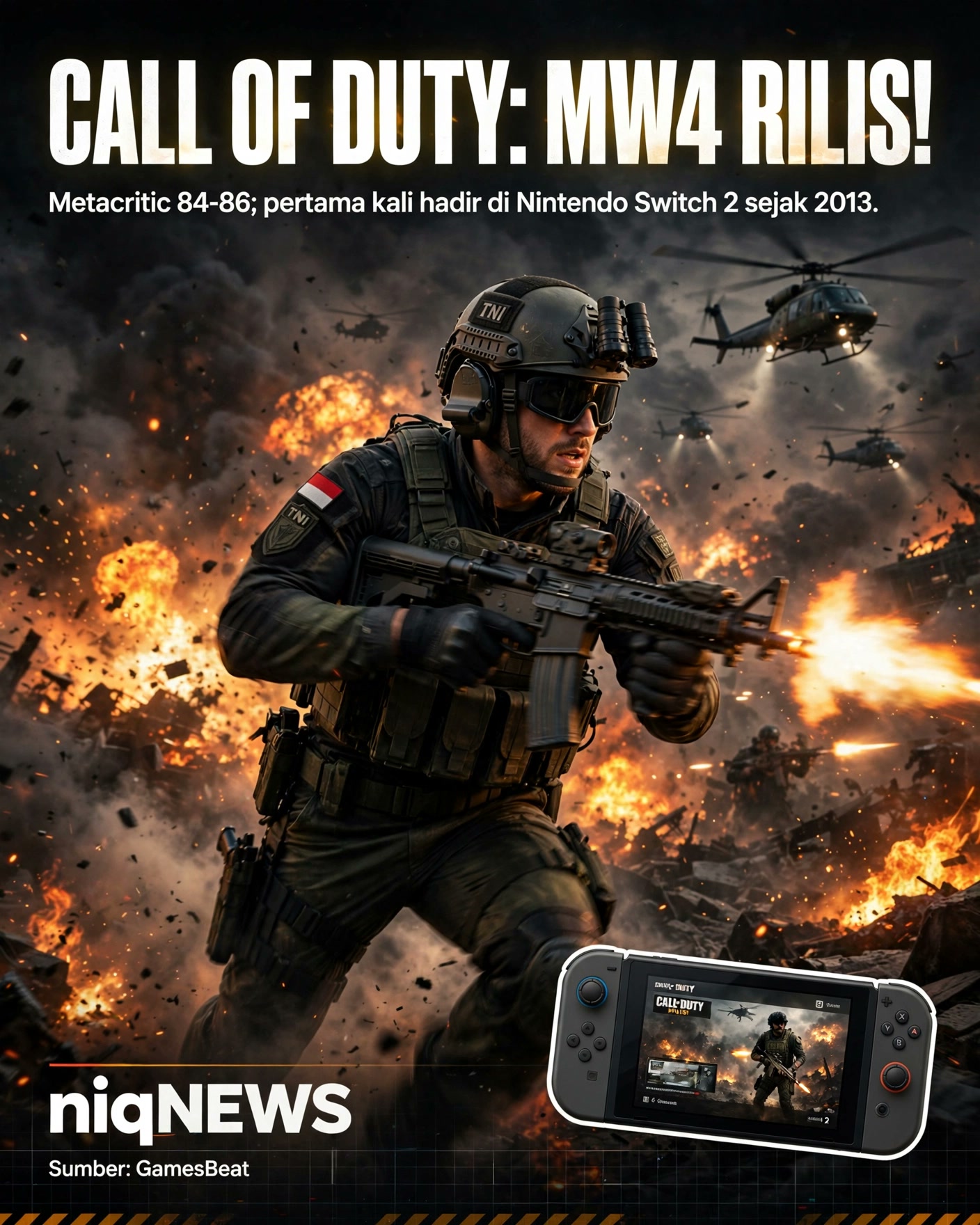 Call of Duty: Modern Warfare 4 rilis, disambut baik kritikus