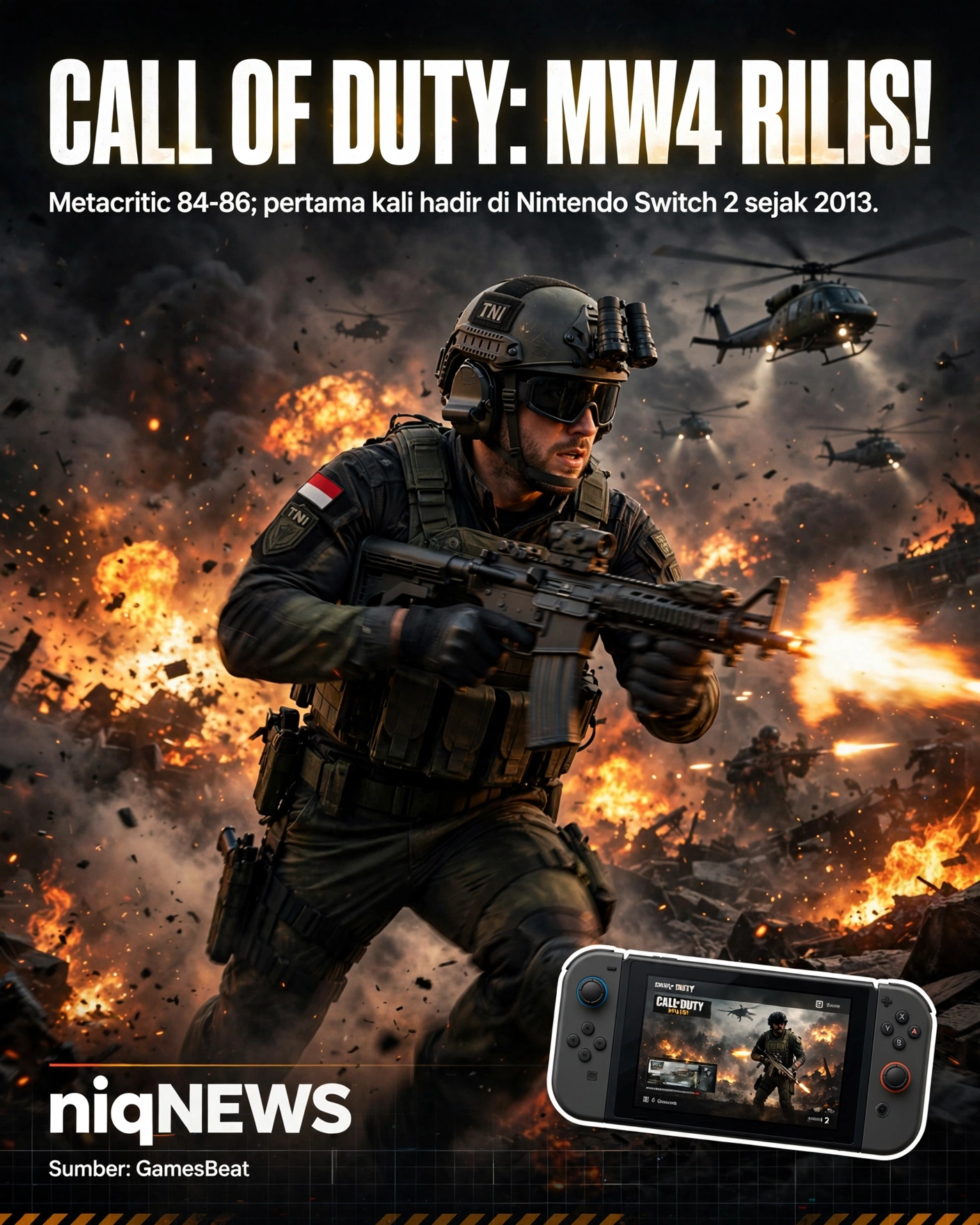 Call of Duty: Modern Warfare 4 rilis, disambut baik kritikus