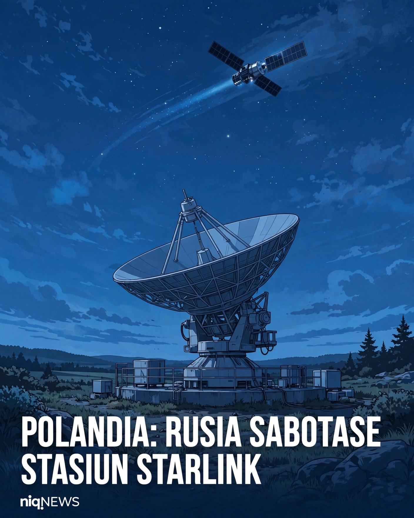 Polandia tuduh intelijen Rusia sabotase stasiun Starlink, dua warga Turki ditahan