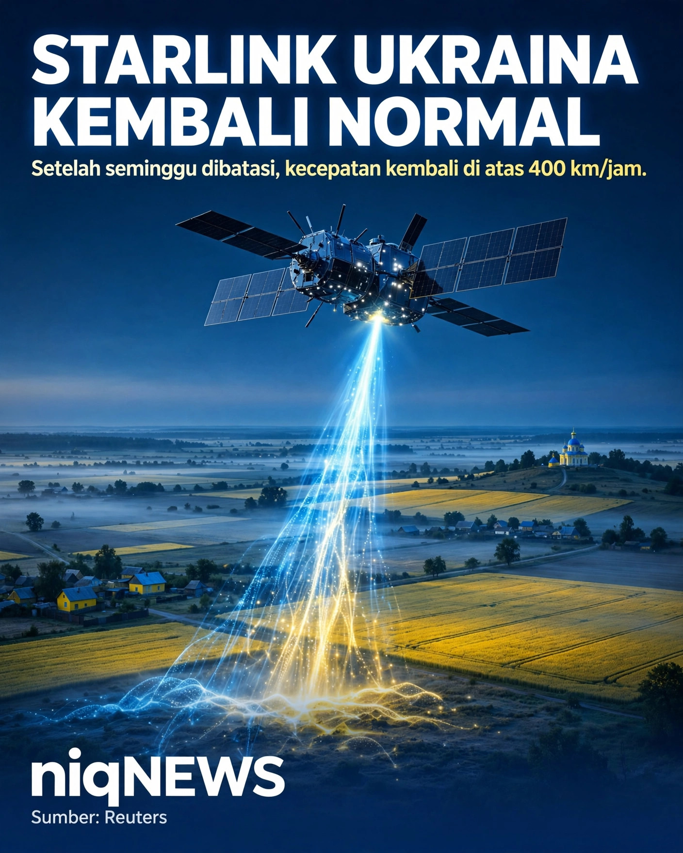 Starlink dan Starshield Ukraina kembali normal setelah seminggu dibatasi