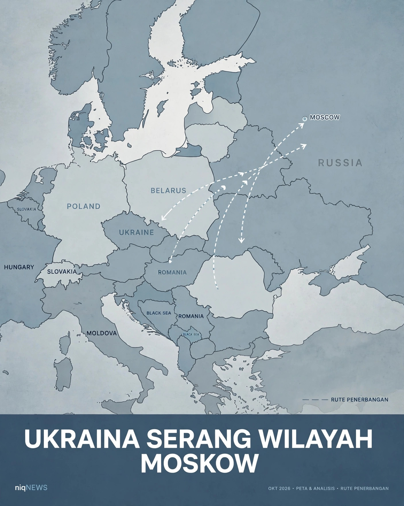 Ukraina luncurkan serangan drone besar ke wilayah Moskow, depot minyak terbakar