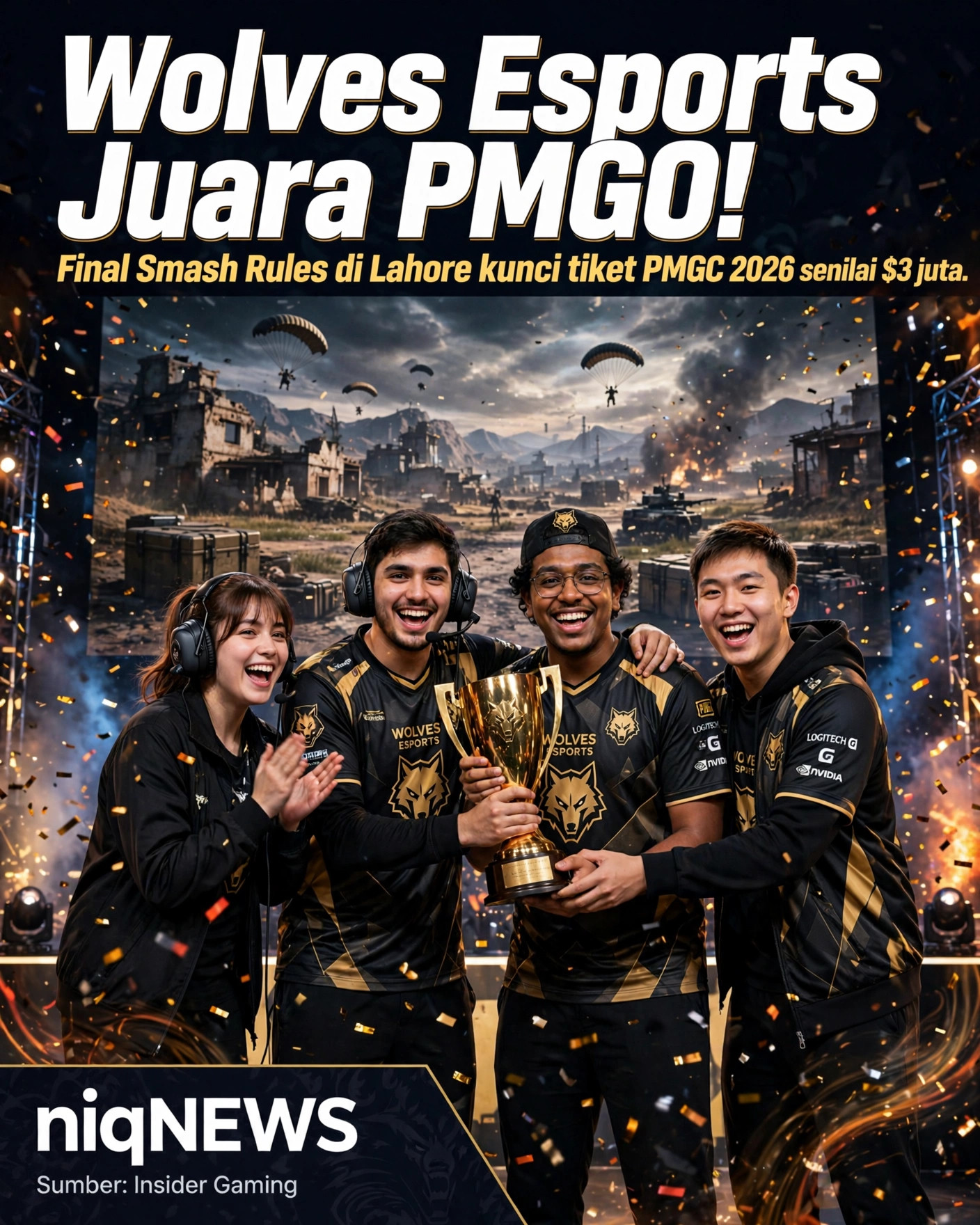 Wolves Esports juarai PUBG Mobile Global Open Season 2