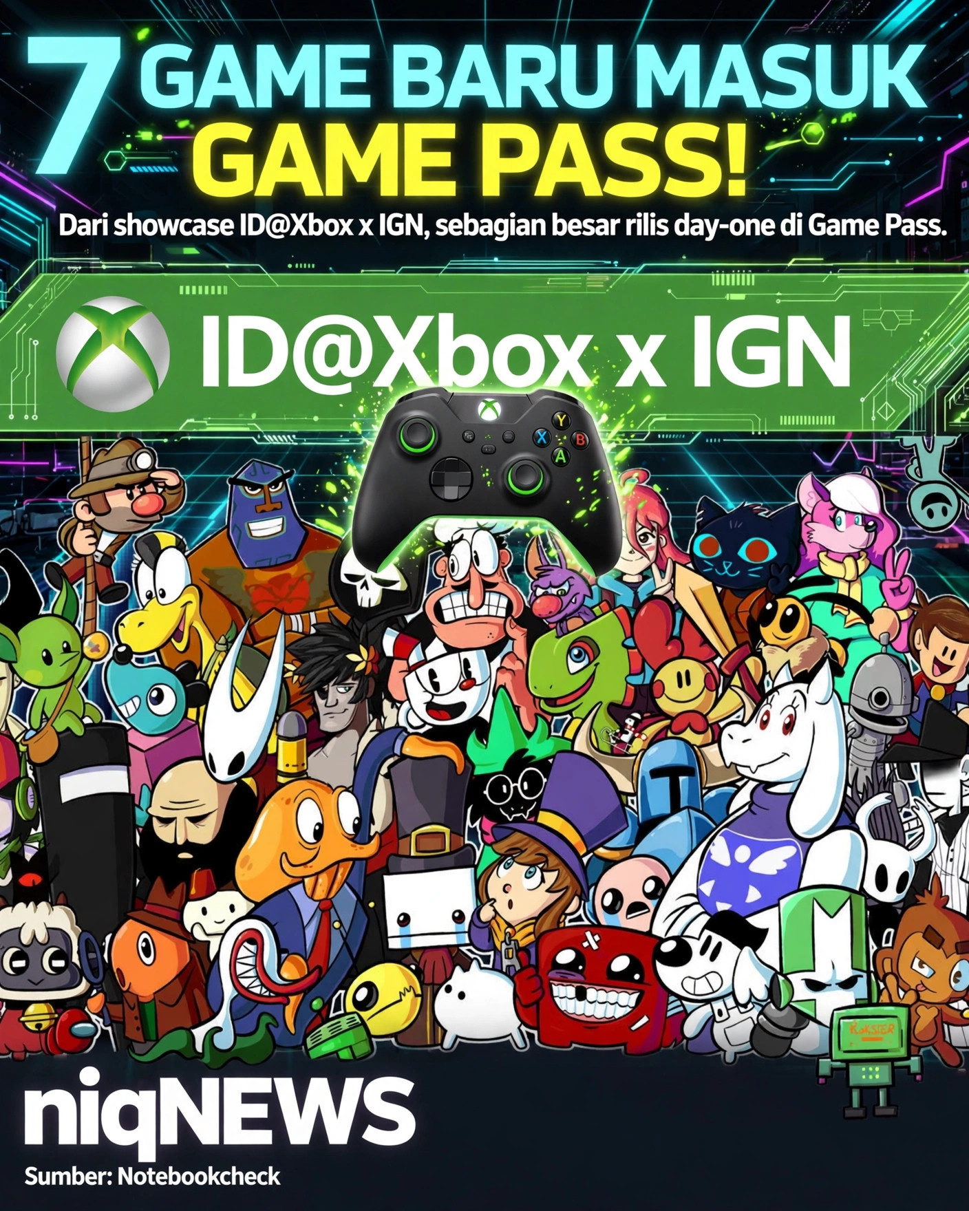 Xbox umumkan 7 game baru untuk Game Pass dari showcase ID@Xbox x IGN