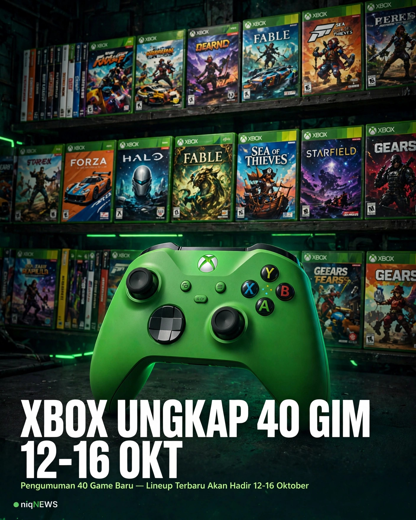 Xbox ungkap 40 gim baru untuk 12–16 Okt, 5 masuk Game Pass